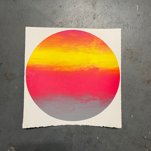 Untitled Circle Serigraph warm